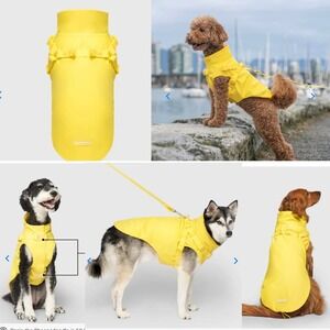 NWT Canada Pooch Dog Harness Raincoat 2 in 1 Pet Jacket - Rubber Ducky Yellow